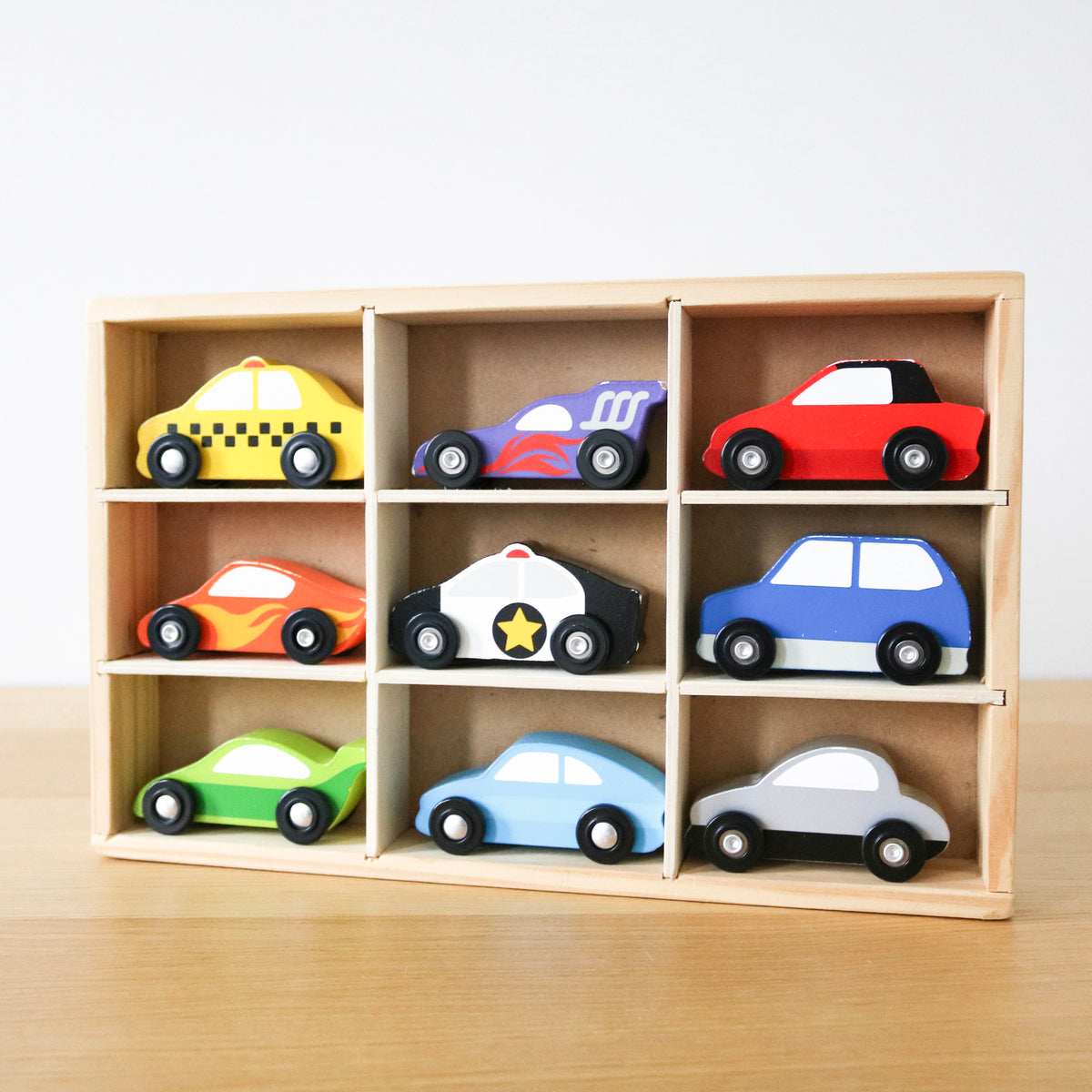 Wooden Cars Vehicle Set