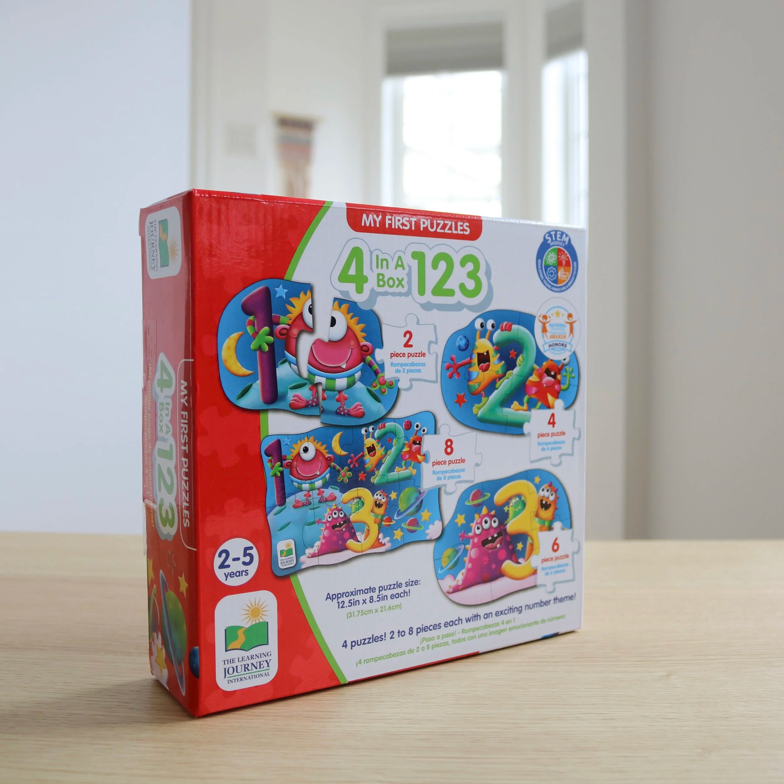 Mes premiers puzzles : 4 en boîte 123