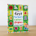 First Numbers, Colours and Shapes Sticker Book