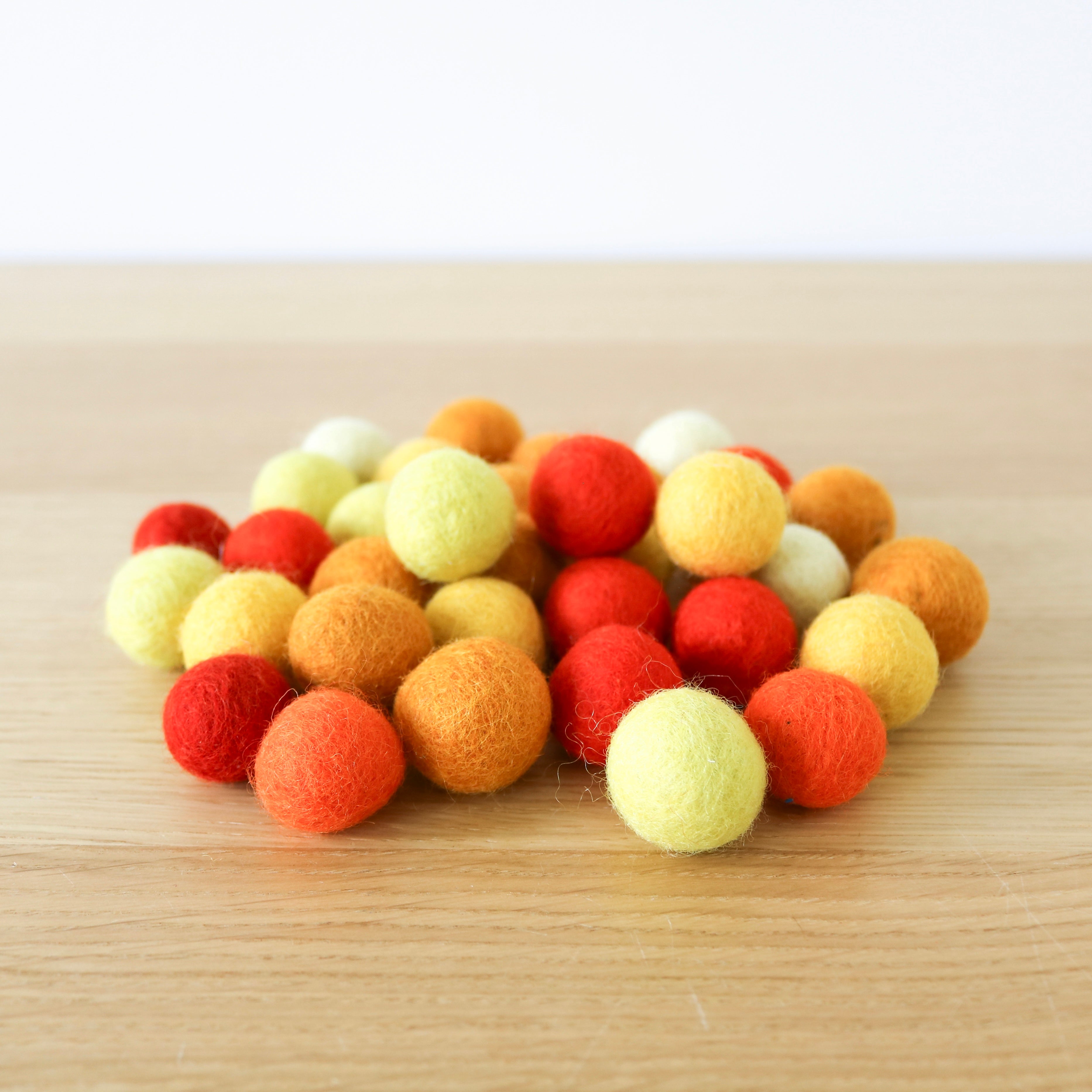 Sunset Felt Ball Bundle (35 pcs.)