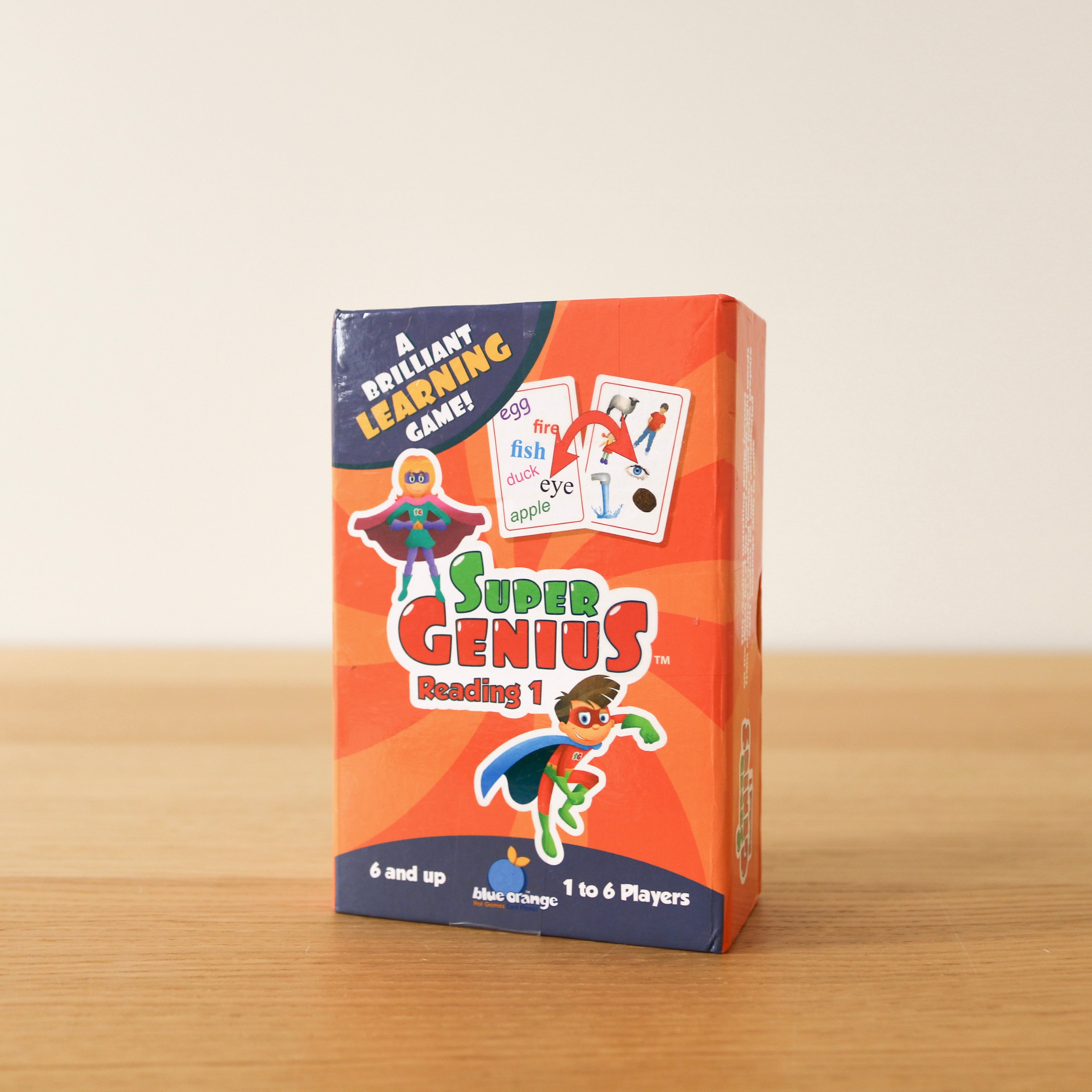 Super Genius Reading 1 Card Game