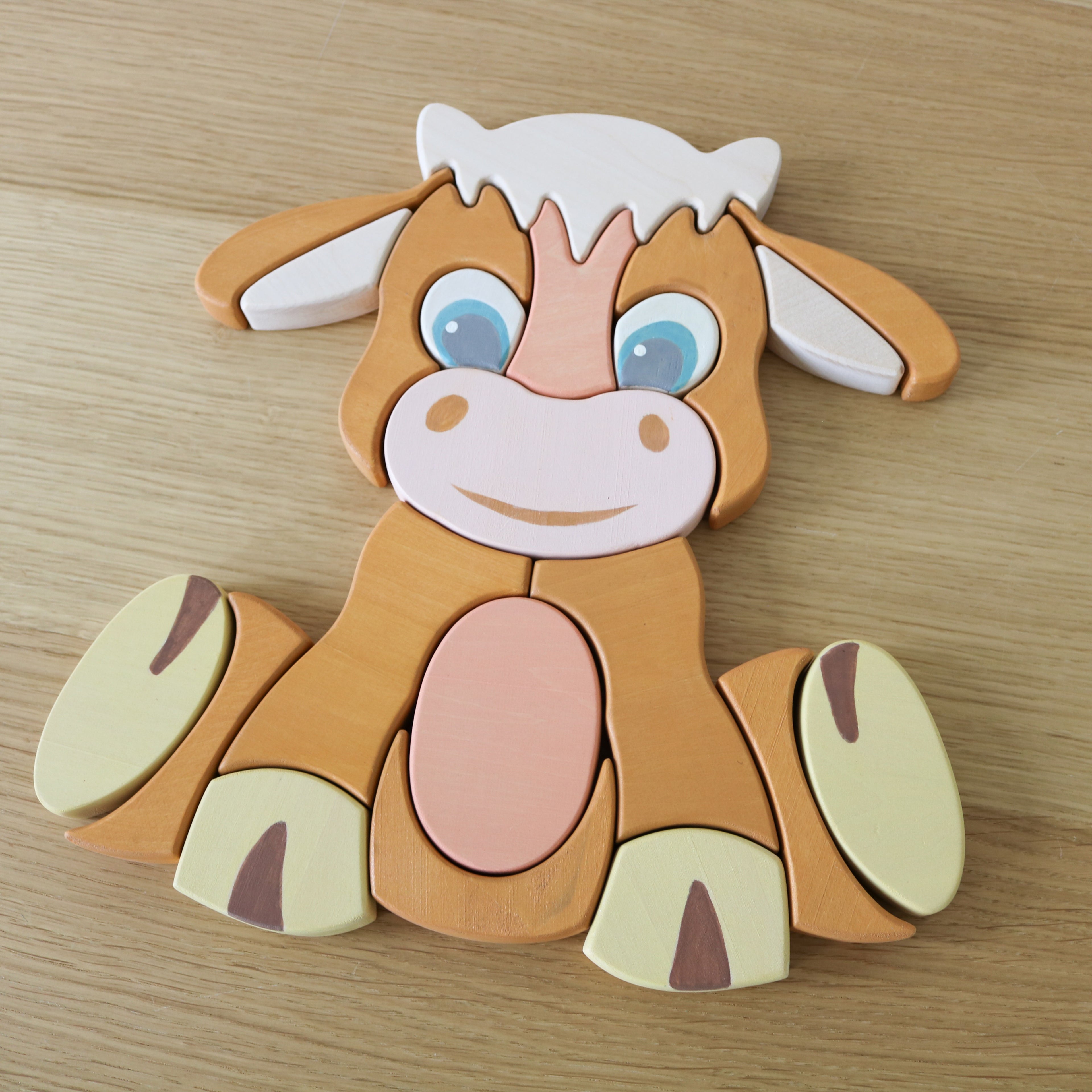 Wooden Baby Cow Puzzle