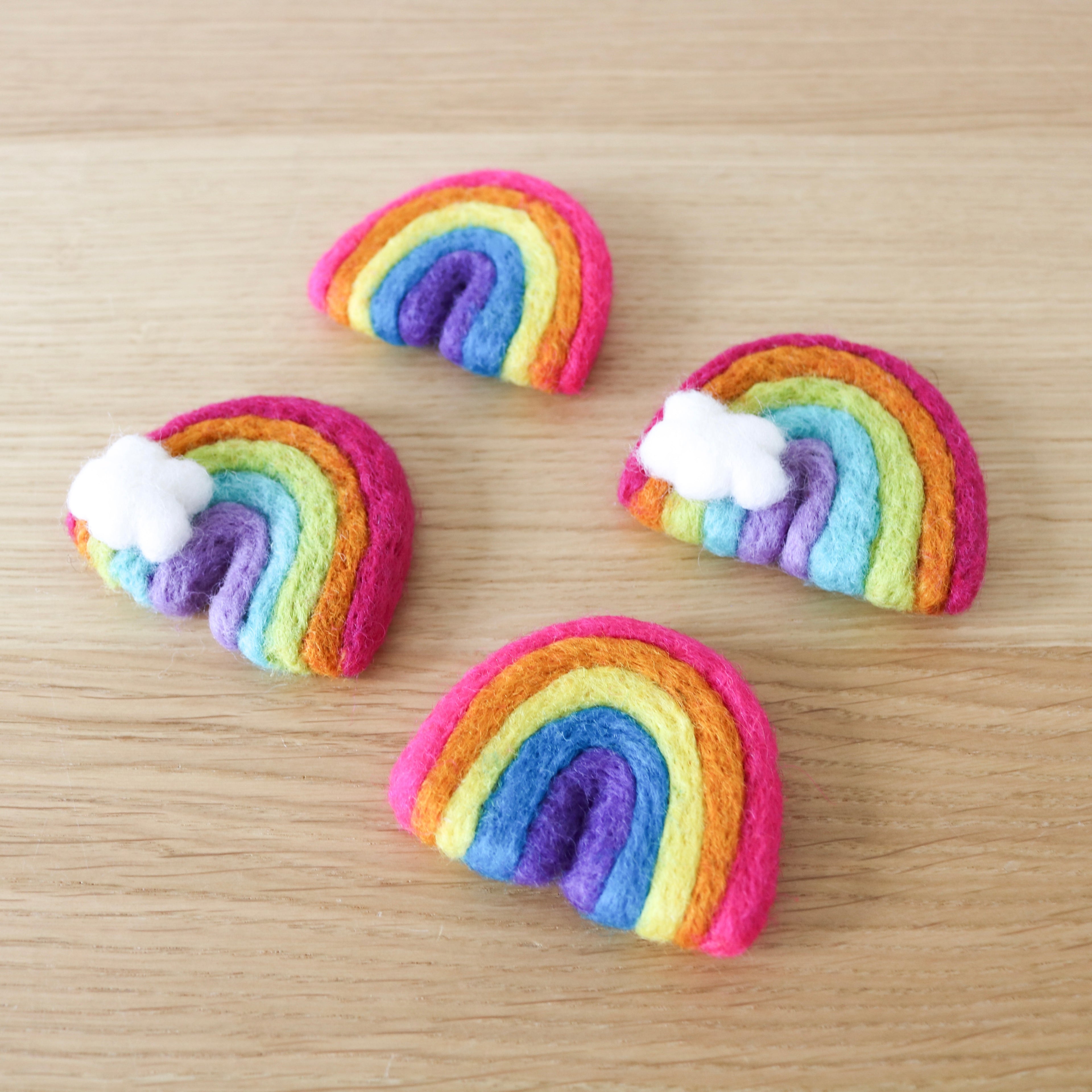 Felt Bright Rainbows (4 pcs.)