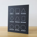 Shapes Trace-n-Erase Chalkboard
