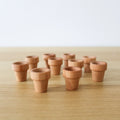 Miniature Wooden Plant Pots