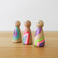 Rainbow Peg Dolls (3 pcs.)