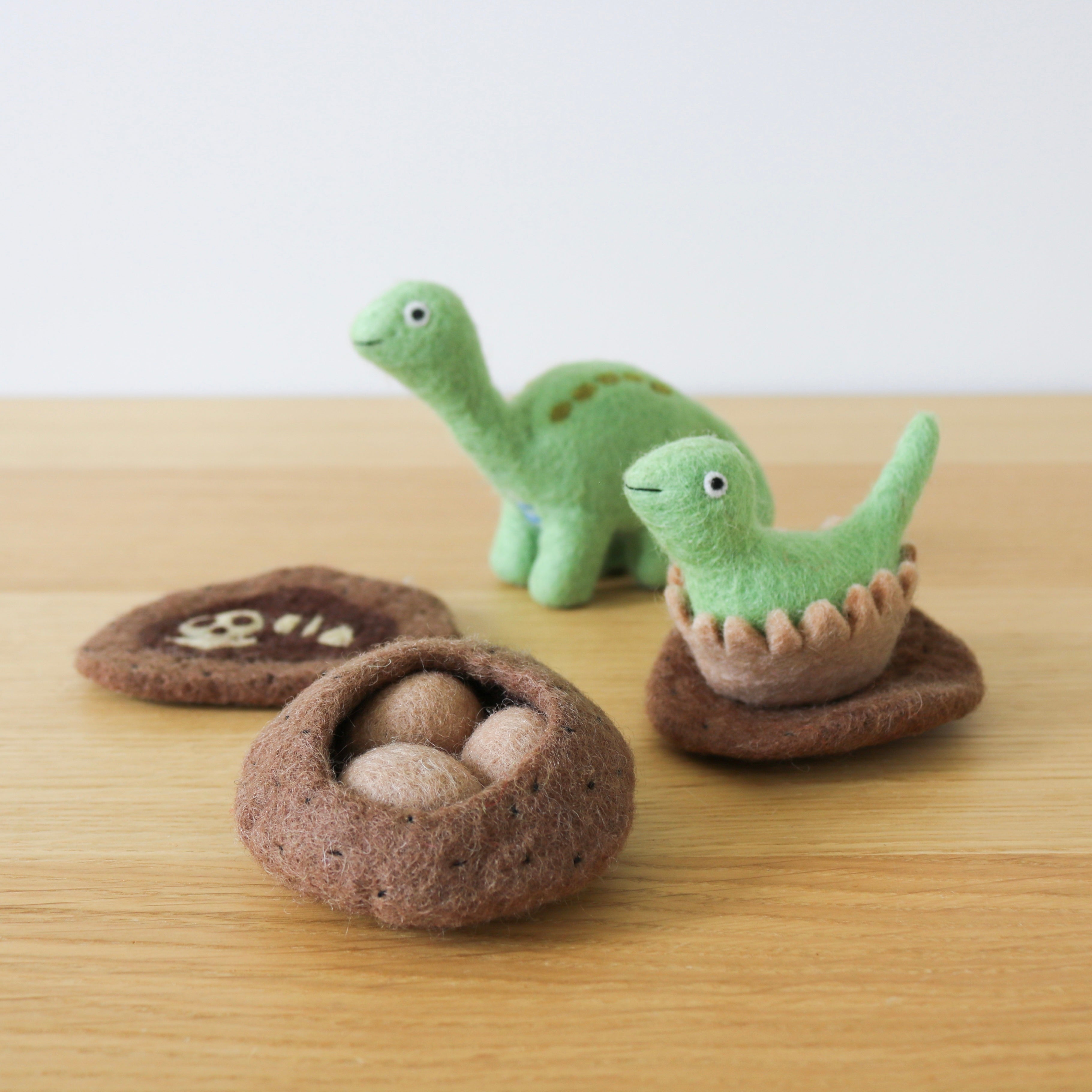 Felt Life Stages of a Dinosaur
