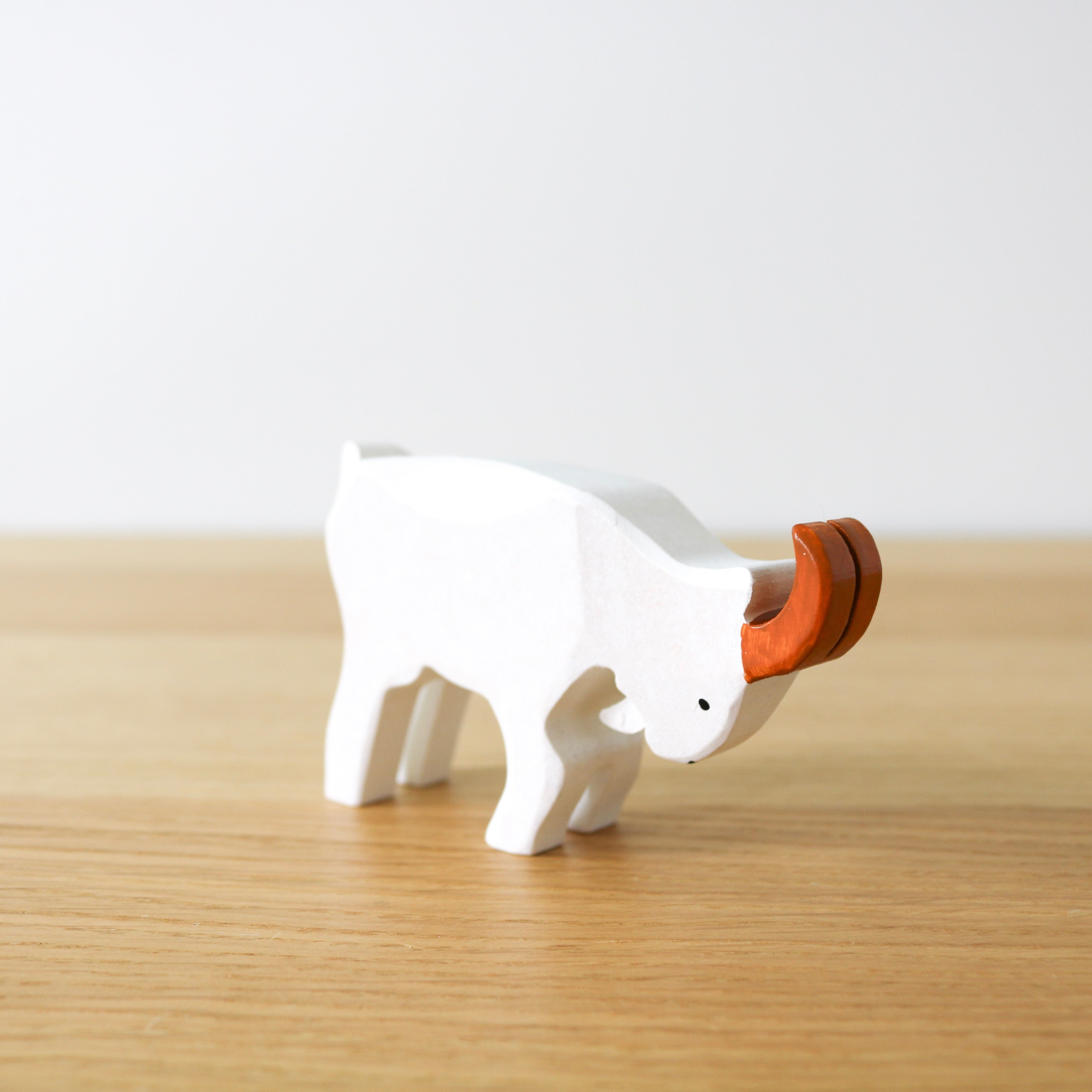 Handcrafted Wooden Goat