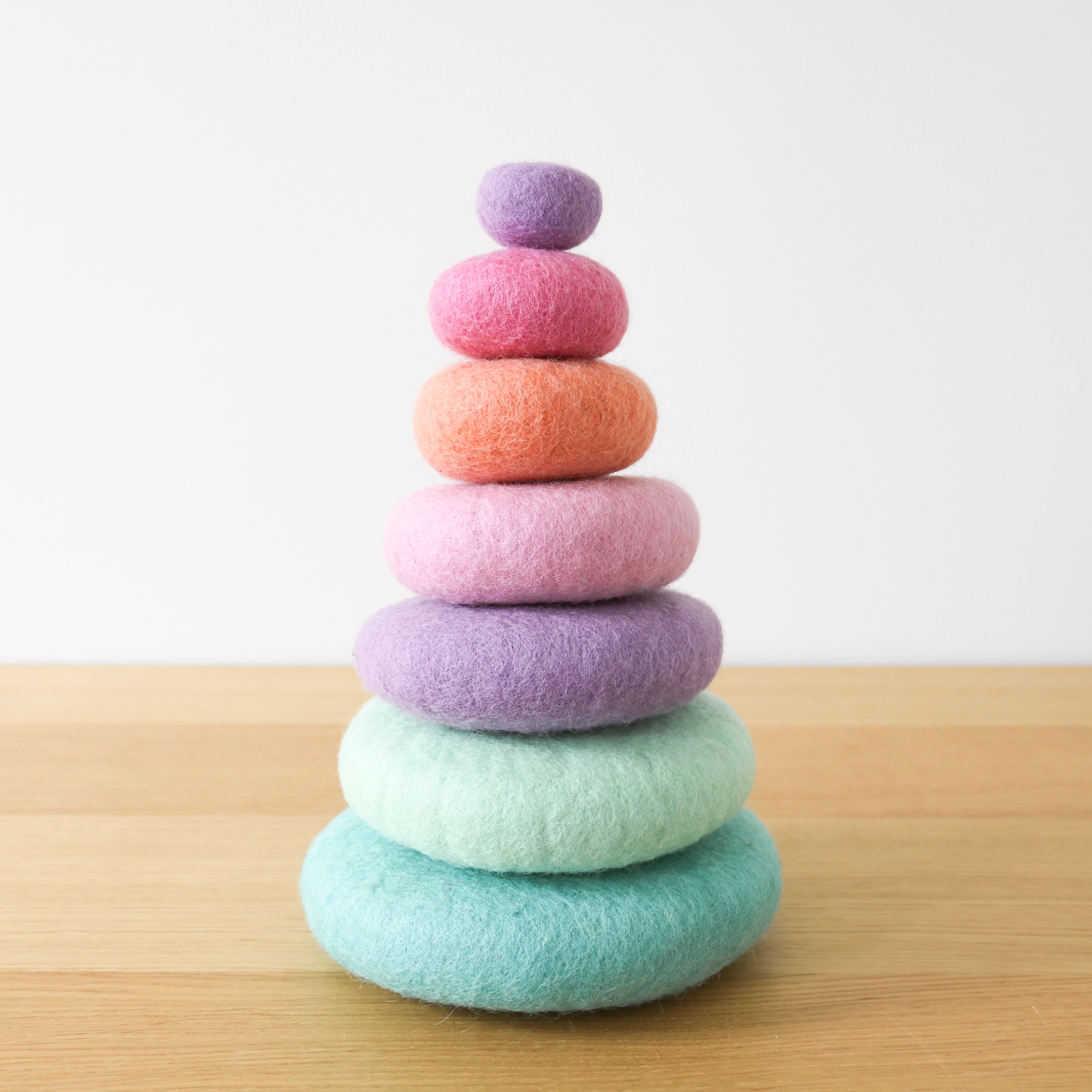 Felt Mermaid Stacking Pebbles
