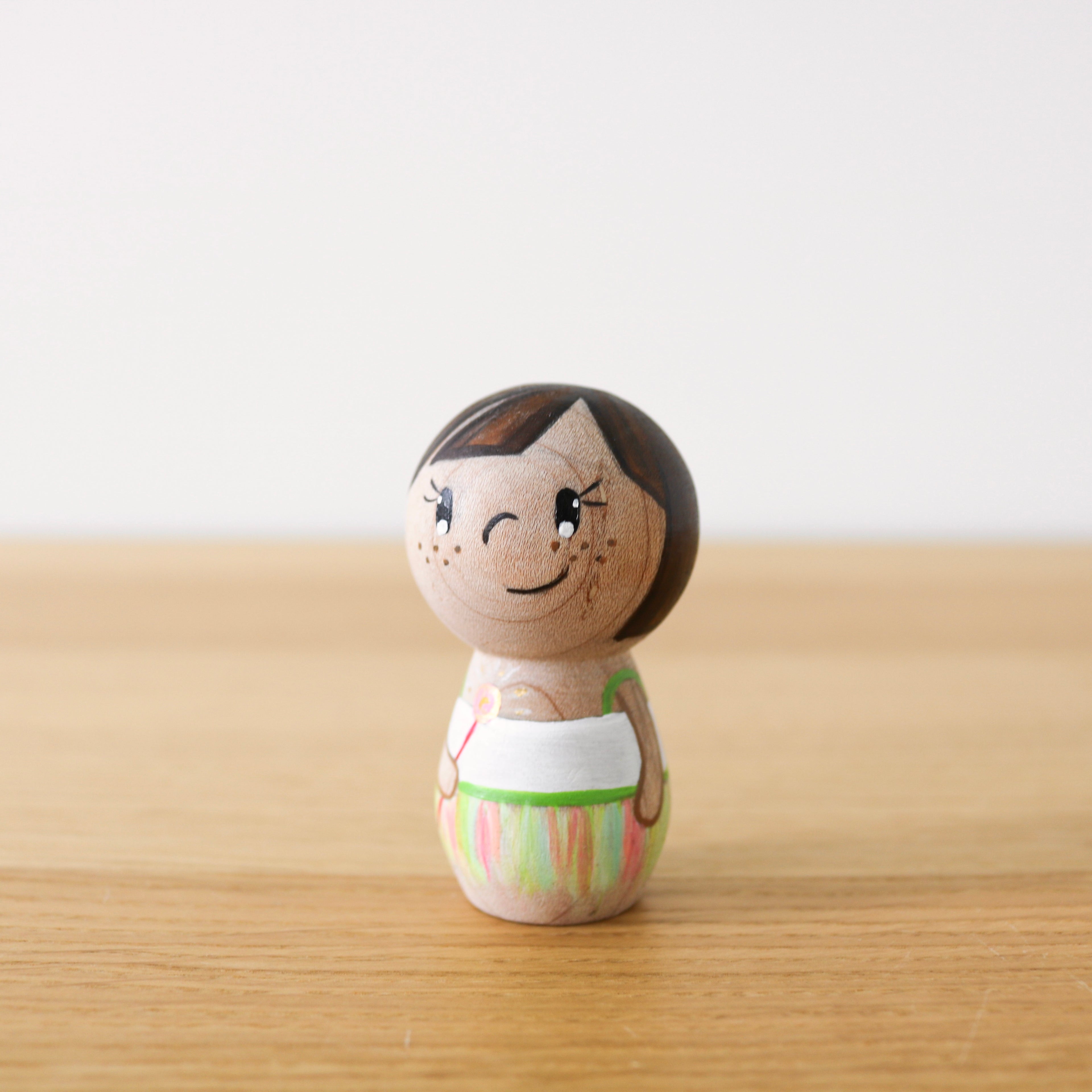 Girl with Cake Pop Peg Doll