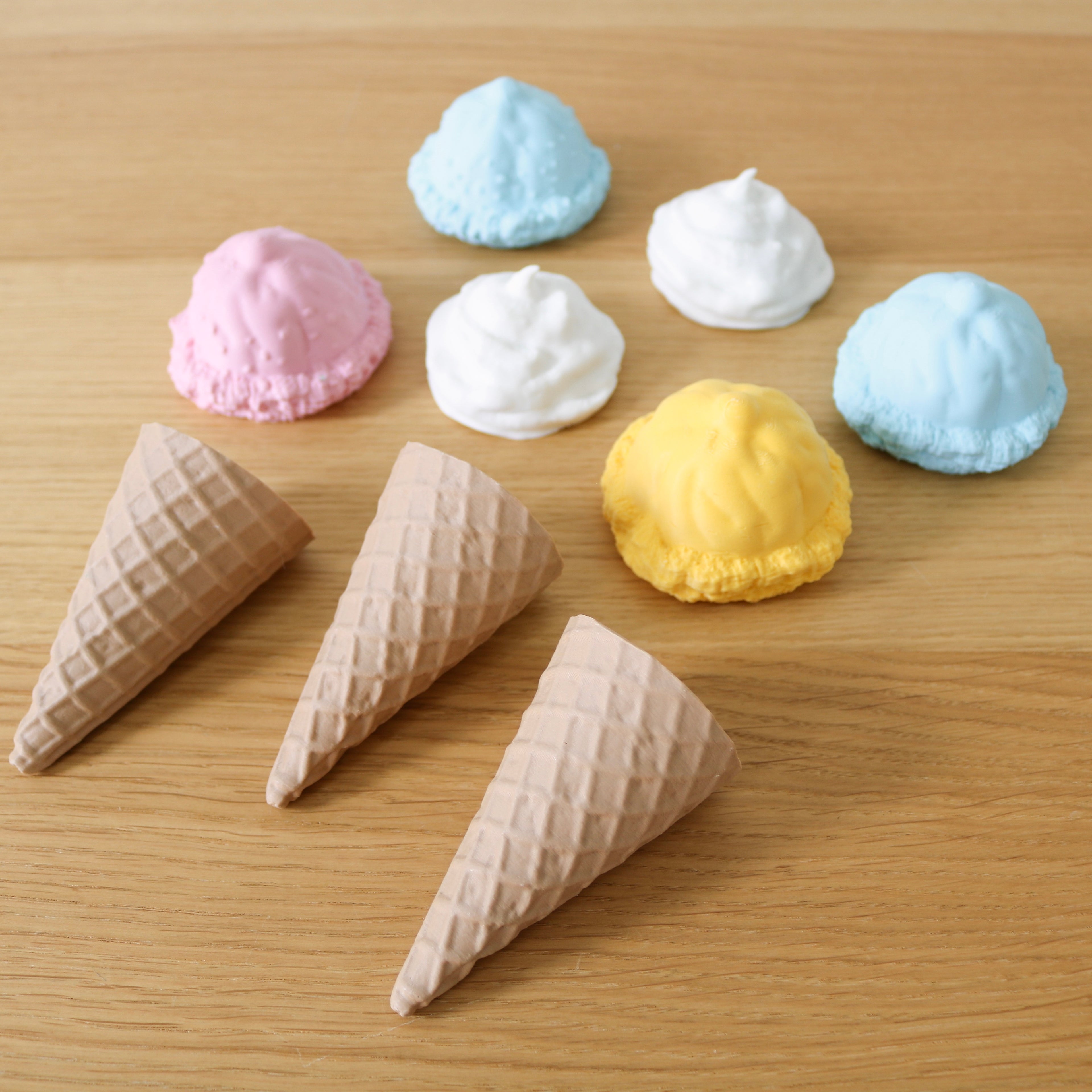 3D Printed Ice Cream Cone Play Set