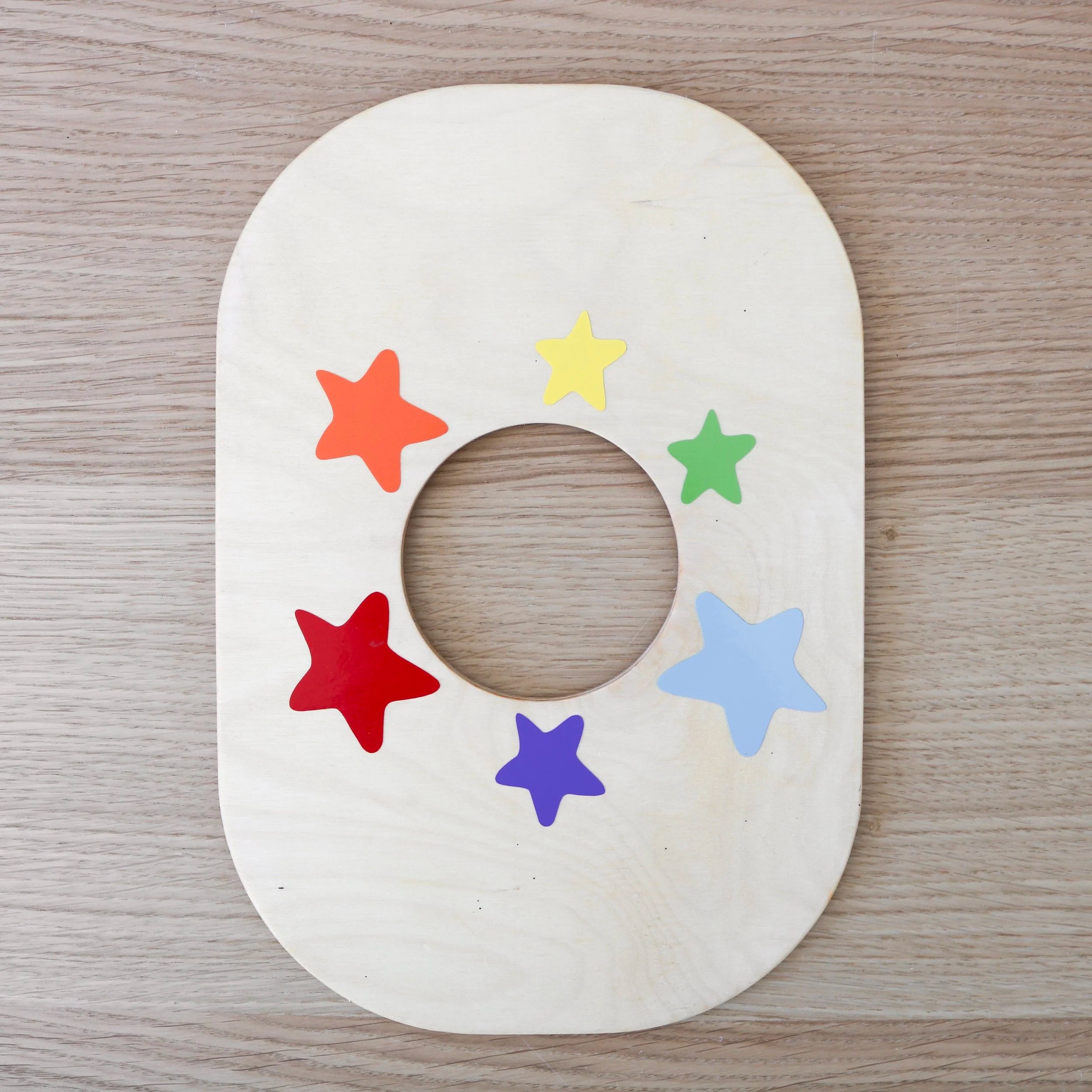 Insert Trofast en bois Étoiles Arc-en-ciel (Petit) 